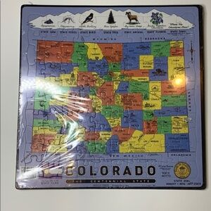 New in Package Colorado Map Puzzle